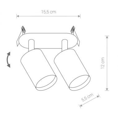 Lampa EYE FIT black II 9398 Nowodvorski Lighting