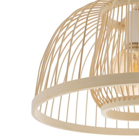 Lampa wisząca Nowodvorski KRABI 11158 Naturalne drewno Biały