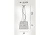 Lampa wisząca Foscarini 182007L-20 Tress grande LED