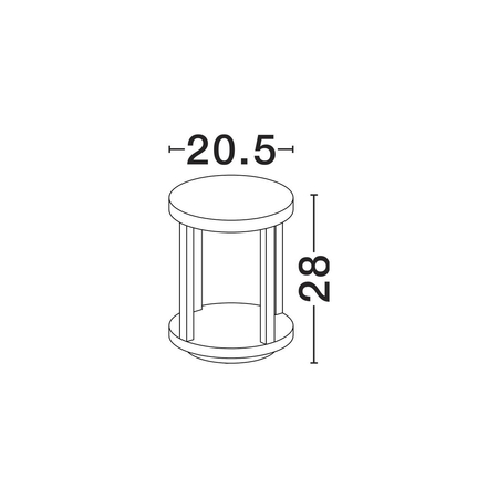 Lampa ogrodowa Luces Exclusivas TAZORIA LE75170 antracyt