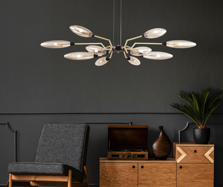 Lampa wisząca Maytoni MOD012CL-12G Ventura - Matowe złoto