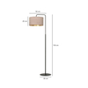 Lampa podłogowa HILDE LP1 BL ROSE Emibig 1053/LP1 różowy