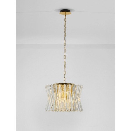 Lampa wisząca Luces Exclusivas MELUNTO LE45151 złoty i odcienie złota