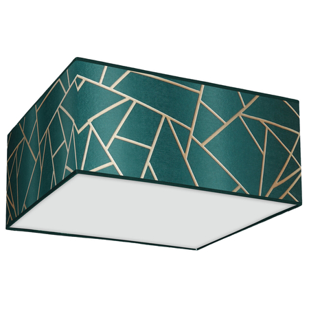 Milagro Lampa sufitowa ZIGGY GREEN Gold/Bottle green 2xE27 MLP7574 ZŁOTO / BUTELKOWA ZIELEŃ