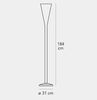 Lampa podłogowa LED Fontana Arte F005630210BIWL Luminator