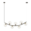 Lampa wisząca RITZ 7 Emibig 1296/7 czarny/złoty