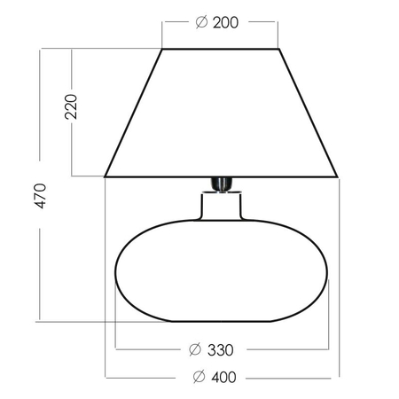 Lampa stojąca 4concepts TANZANIA Złota