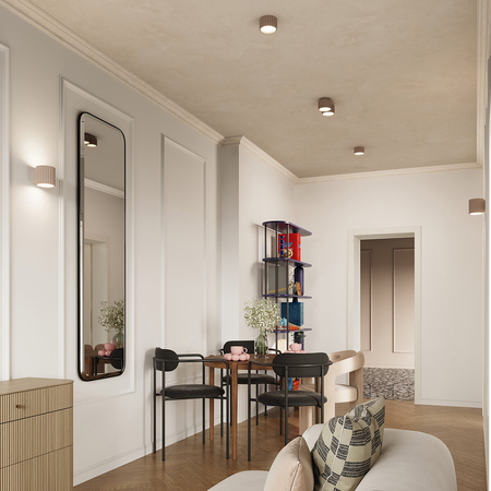 Sollux Lighting Plafon AURA 2 taupe Gx53 SL.1818