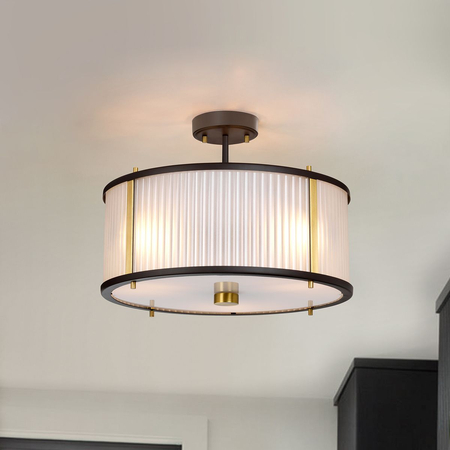 Lampa wisząca Elstead Lighting Corona czarny/mosiądz DL-CORONA-3P-BAB