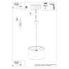 Sollux Lighting Lampa wisząca NOVA 40 biała SL.1404