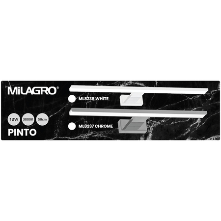 Milagro Kinkiet PINTO CHROME 12W LED 50cm ML8237 CHROM