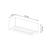 Sollux Lighting Kinkiet VEGA 30 beton SL.0992