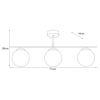 Lampa sufitowa Kaja GAMMA K-5169 czarny, grafitowy