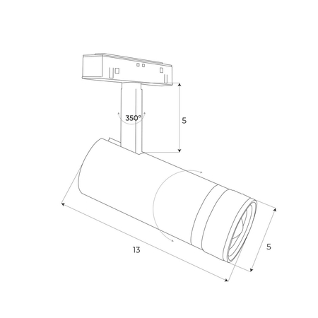 MAXLIGHT M0013Z REFLEKTOR MAGNETYCZNY  SYSTEM ZIGBEE 12W 784LM 2700/5000K