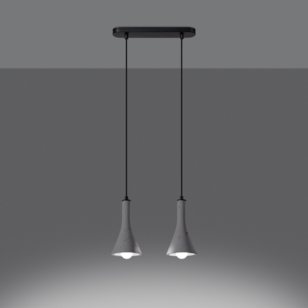Sollux Lighting Lampa wisząca REA 3L beton SL.1225