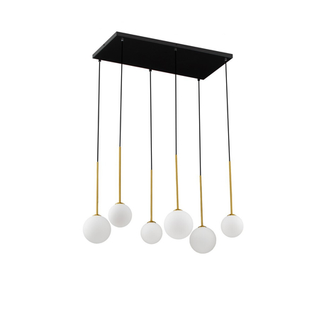 Lampa wisząca Luces Exclusivas LE44268 czarny, złoty i odcienie złota