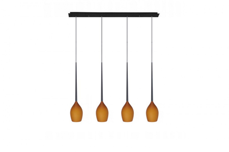 Lampa wisząca IZZA 4 AMBER Azzardo AZ1227 bursztynowy