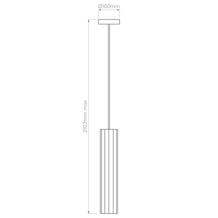 Lampa wisząca Astro Hashira Pendant 1442011 Matowy Nikiel