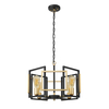 Lampa wisząca Italux Primero PND-44003-4-BK-GD Złoty, czarny mat