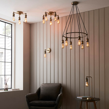 Kinkiet Endon Lighting Hal 97245 mosiądz