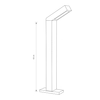 Lampa ogrodowa Nowodvorski 4448 LHOTSE I  IP54 3x3W LED CREE