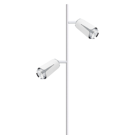 Milagro Flower Chrome Lampa Podłogowa 2xGU10 Biały ML0277 BIAŁY + CHROM