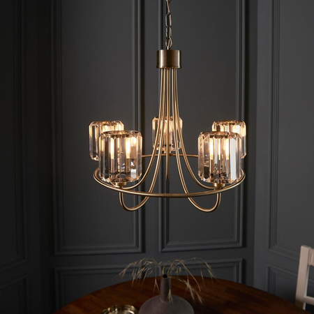 Lampa wisząca Endon Lighting Berenice 107802 mosiądz