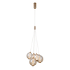 Lampa wisząca Italux PND-34359-5-HBR-AMB złoty