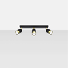 Sollux Lighting Plafon NERO 4 czarny/chrom SL.1067