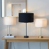 Lampa stołowa Endon Lighting Lessina 102674 nikiel