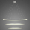 Lampa wisząca Ledowe Okręgi No.3 120cm 3k srebrna Dali