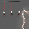 Lampa wisząca BOBI 3 BLACK Emibig 537/3 czarny