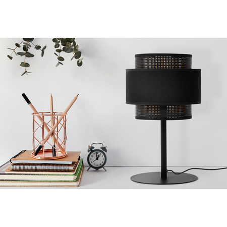 Lampa stołowa Kaja AMOS K-5286 czarny, złoty