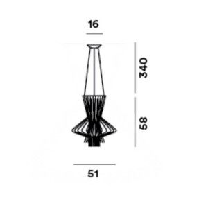 Lampa wisząca Foscarini 1690171-20 Allegretto Ritmico