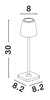 Lampa zewnętrzna Luces Exclusivas AGUITA - ciemnoszary, przenośna LE73550