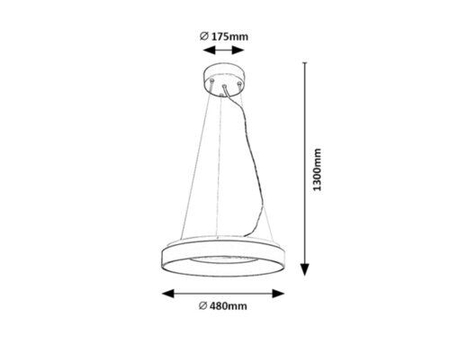 Lampa wisząca Rabalux Ceilo 72001 czarny