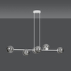 Lampa wisząca ROSSI 6 WH GRAFIT Emibig 878/6 biały/czarny