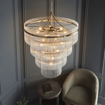 Lampa wisząca Endon Lighting Marietta 112576 mosiądz