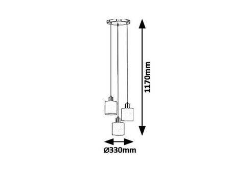 Lampa wisząca Rabalux Natina 5012 Brązowy