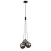 Lampa wisząca Italux Perlos PND-54456-3A-HB-SMG Czarny mat