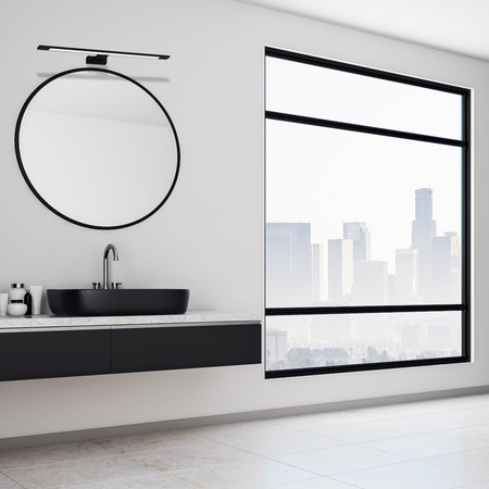 Milagro Kinkiet SHINE BLACK 60cm 12W LED ML5570 CZARNY
