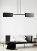 Lampa wisząca TOLOS 2 BLACK Emibig 633/2 czarny