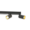 Lampa sufitowa Perugia 4xGU10 + 1xLED czarna LP-0703/4C BK