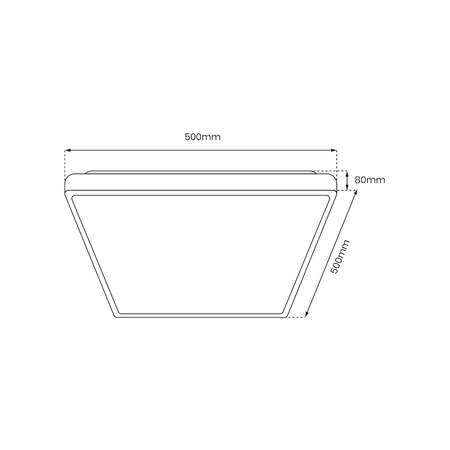 Milagro Plafon QUADRO BLACK 66W ML7932 CZARNY