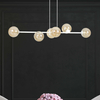 Lampa wisząca ROSSI 6 WH MIODOWY Emibig 879/6 biały/beżowy