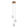 Lampa wisząca Italux PND-34362-3-HBR-OPAL złoty