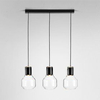 Lampa wisząca AQForm Modern Glass Barrel GU10 x 3 Czarny Struktura