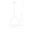 Lampa wisząca EGG BLACK M Nowodvorski 9022 