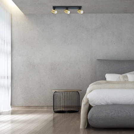 Light Prestige Spot Snow New 3 złoty 3xGU10 LP-731N/3W GD