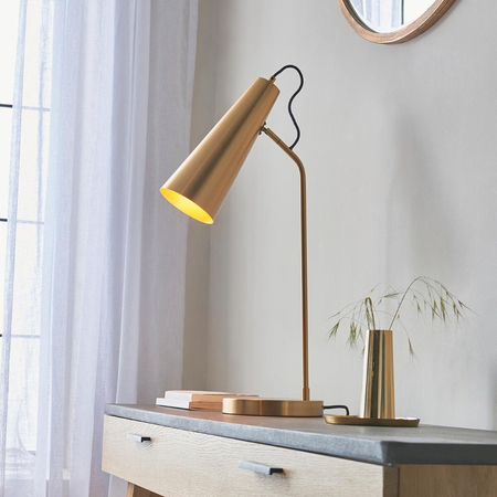 Lampa stołowa Endon Lighting Karna New 107527 mosiądz